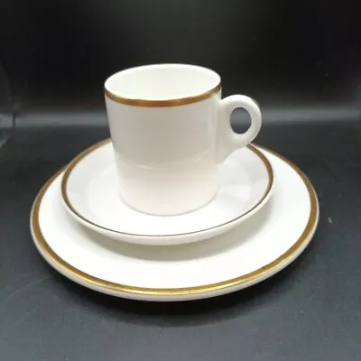 Buy Royal Tuscan Trio Coffee Cup, Saucer And Cake Plate Metallised Bone China. • 12£