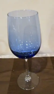 Buy Cobalt Blue Wine Glass W/Clear Stem & Foot, 9 1/4  Tall/18 Oz. (1pc) • 11.34£