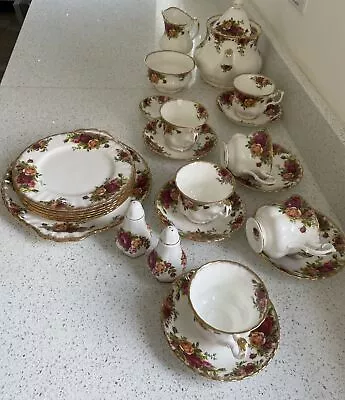 Buy Royal Albert Old Country Roses Tea Set 26 Pieces Of Beautiful China. • 85£