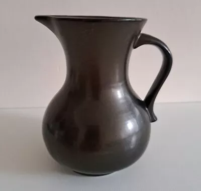 Buy Prinknash Gun Metal Grey Milk Water Gravy Jug Vase 15x11cm Vintage Retro 1 Pint • 5£