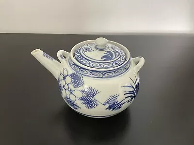 Buy Antique Chinese Hand Painted Blue And White Small Teapot • 14.99£