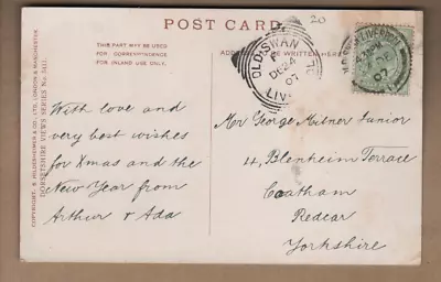 Buy Old Swan, Liverpool - Squared Circle Postmark 1907 - Cat £20 - Poole Harbour • 7.99£