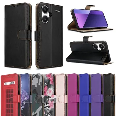 Buy For Xiaomi Redmi Note 13 Pro Plus 13C 5G 11 12 Case Leather Wallet Phone Cover • 5.45£