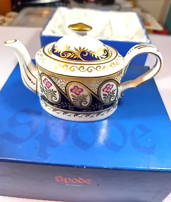 Buy Vintage Imari Miniature Decorative Display Teapot F1912-AO Spode Fine Bone China • 14£