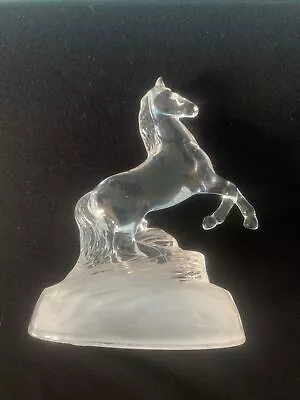 Buy D'arques Ornament Cristal Glass Horse Figurine - Vintage • 14.95£