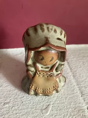 Buy Unusual Small Stone Pottery Little Maid Ornament. 3” 8cm Tall • 4.99£