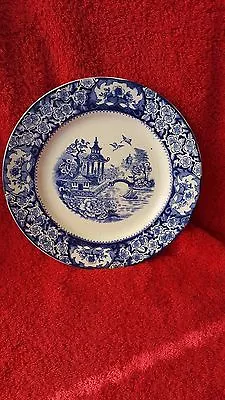 Buy Late 19th C English Staffordshire Blue And White Dinner Plate. Beautiful • 10£
