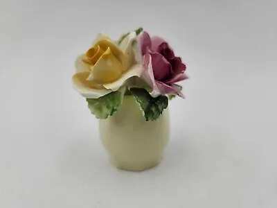 Buy Royal Adderley Fine Bone China Hand Molded Floral Bouquet Painted Roses England  • 23.69£