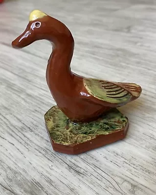 Buy Red Ware Pottery Duck Figurine  Jeff White Lebanon PA • 23.58£