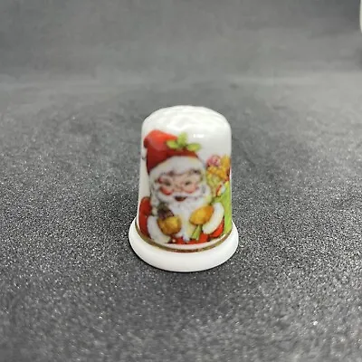 Buy Vintage Santa / Father Christmas Bone China Thimble By Fenton China • 6.99£