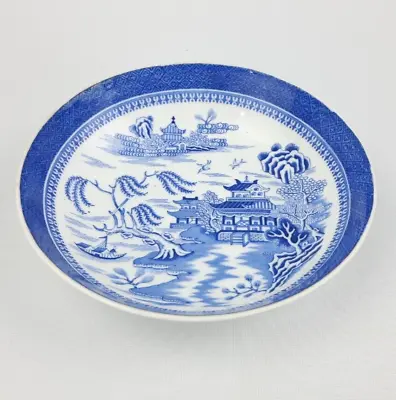 Buy Copeland Spode Mandarin Willow Pattern 14cm China Bowl Saucer - Antique 1880s • 28£