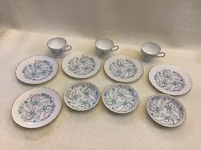 Buy Set Of 11 Vintage Tuscan Annabelle Fine English Bone China Cups,Saucers & Plates • 15.99£
