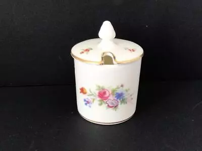 Buy Minton Marlow Bone China Small Pot With Lid For Mustard Or Similar - 3.75” Tall • 7.50£