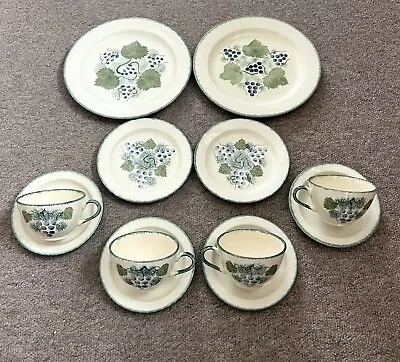 Buy Poole Pottery Vineyard - Hand Painted Cups & Saucers, Dinner Plates & Tea Plates • 79.99£