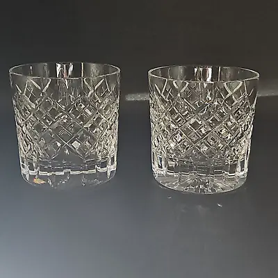 Buy Pair Of Vintage Stuart Crystal Whisky Glasses Blenheim Pattern, Boxed. 200ml • 52.99£