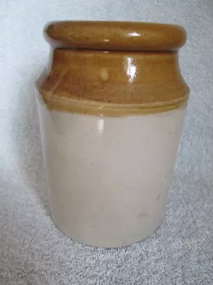 Buy Vintage Salt Glazed Stoneware Utensil Jar Pot 18cm • 11.99£