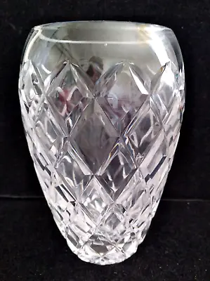 Buy Tyrone Ireland Crystal Vase Sperrins Pattern Marked 6 H • 17.51£