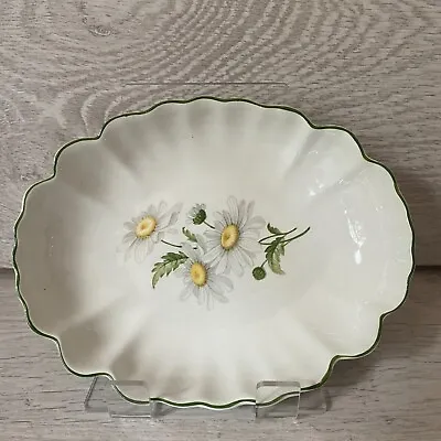 Buy Vintage James Kent Daisy Detailed Ceramic Fluted Green Edged Soap Dish • 19.95£