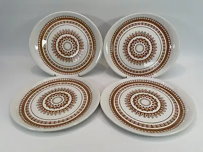 Buy Vintage Wood & Sons Set Of 4 Sierra Oval Ironstone Plates 70's Retro Dining • 24.99£