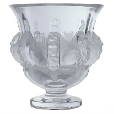 Buy R. LALIQUE DAMPIERRE FRANCE SPARROW CRYSTAL GLASS BIRD VASE Mint Condition • 378.89£