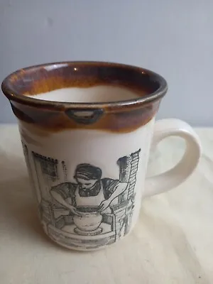 Buy Biltons Made In England Vintage Stoneware Coffee Mug Cup Pottery Making Scene  • 5.99£