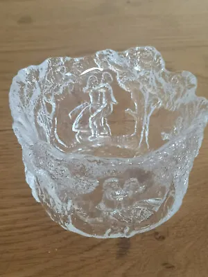 Buy Kosta Boda Rhapsody Bowl Art Glass Dancing Couples, Swedish • 22£