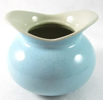 Buy USA Pottery Speckled Blue Sugar Bowl, Pot Or Vase, Light Gray Interior, No Lid • 8.64£