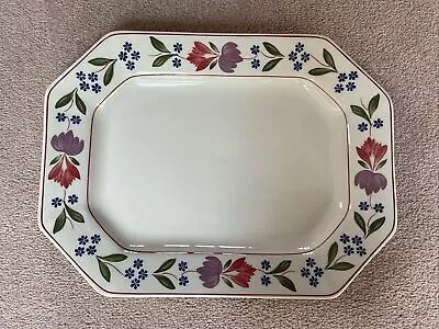 Buy Adams Old Colonial Octagonal Shallow Serving Dish Platter Plate 12x9  VGC • 7.99£