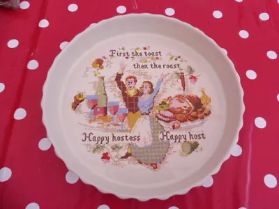 Buy Poole Pottery Happy Host Flan Quich Dish • 8.99£