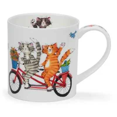 Buy Dunoon Happy Days Cat Cats Mug Handle Cup Orkney • 18.89£