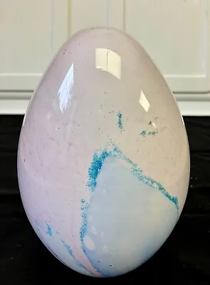 Buy Vintage Glassworks Handcrafted Canada Giant Blown Egg Paperweight • 17.29£