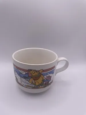 Buy Vintage Disney Winnie The Pooh Staffordshire Tableware Large Mug Winter Scene • 7.50£