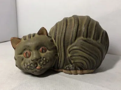 Buy Vintage Tremar Studio Pottery Cat Money Box Piggy Bank • 14.99£