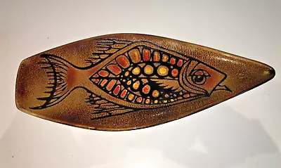 Buy Poole Pottery England 1970's Aegean  Spear Plate Shape 82 - Fish Design • 32£