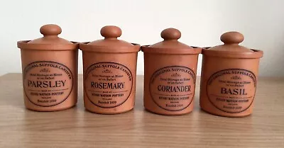 Buy 2 X Henry Watson Pottery The Original Suffolk Canister Nutmeg Cloves Terracotta • 10£