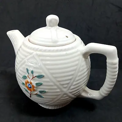 Buy Textured Beehive Floral Porcelier Teapot Vitreous China • 27.25£