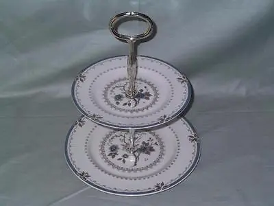 Buy Royal Doulton Old Colony 2-Tier China Hostess Cake Plate Stand TC1005 • 15£