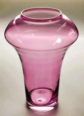 Buy Stylish Art Deco Inspired Dartington Glass Deco Heather Vase DEC3495/HE 26cm • 29.99£