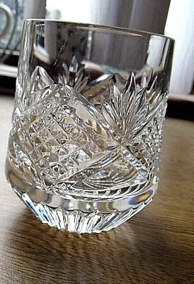 Buy  Vintage Tyrone Crystal  Roly Poly Whisky Glass Slieve Donard Cut Signed Vgc • 18£