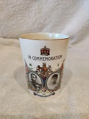 Buy Vintage King George V Commemoration Beaker Mug • 14.99£
