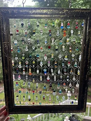 Buy Handmade Sun Catcher- Outdoor Decor- Unique Gift- Boho- Yard Art- Crystal/Glass • 127.57£