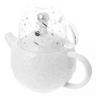 Buy Glass Teapot With Cup Set - Astronaut Design • 22.65£