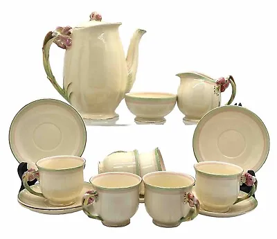 Buy Royal Winton  Tiger Lily 225  Coffee Set Of 15 Plus Lid - Made In England. • 299.84£