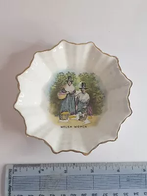 Buy Antique Shelley China Welsh Women In Traditional Costume China  Pin Tray • 10£