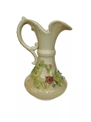 Buy Belleek Vase Figurine Flower Vtg Art Deco Ireland Irish Porcelain Rose Antique • 46.29£