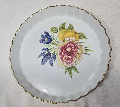 Buy PERSHORE Royal Worcester Fine Porcelain Flan Dish Medium 9  Diameter England • 8.99£