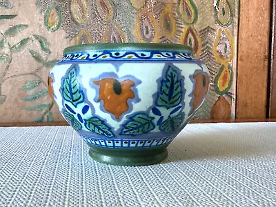 Buy Antique Gouda Holland Art Nouveau Earthenware Pottery Planter Cachepot - Signed • 142.08£