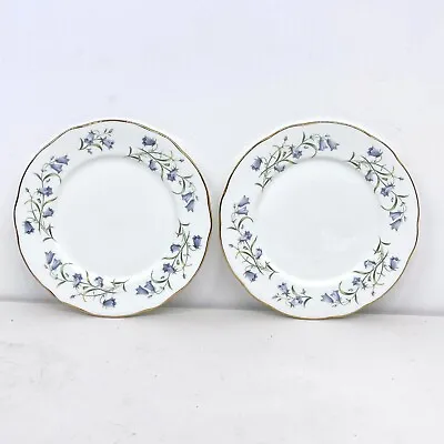 Buy Set Of 2 Vintage Duchess Bone China 'Harebell' Salad Plates, 21 Cm • 14.99£