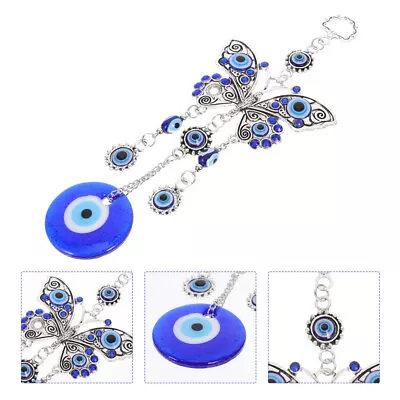 Buy Evil Eye Car Mirror Hanging Ornament With Beaded Charm • 10.99£