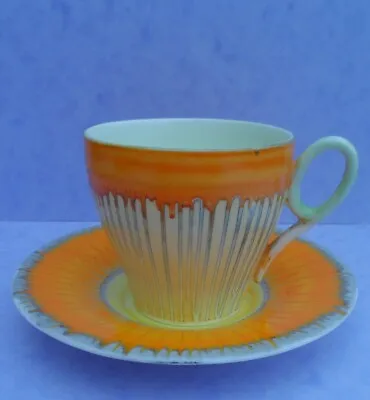 Buy A Shelley Art Deco  Harmony Drip Ware  Oxford Shape Demitasse Cup & Saucer C1935 • 85£